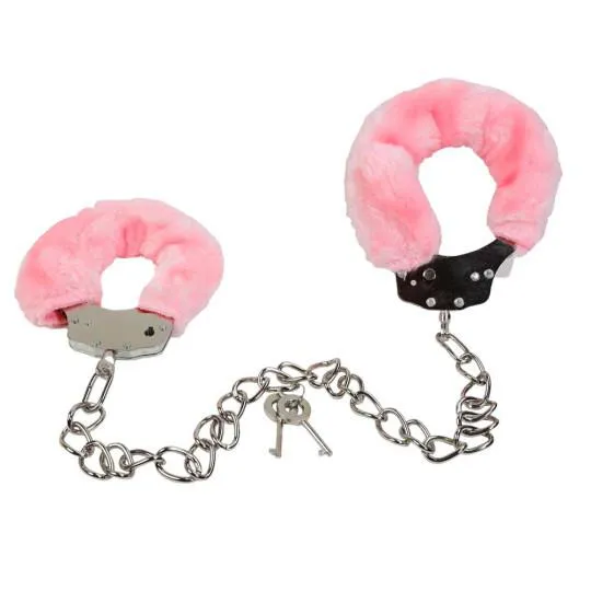 Menottes Chevilles Fourrure Rose