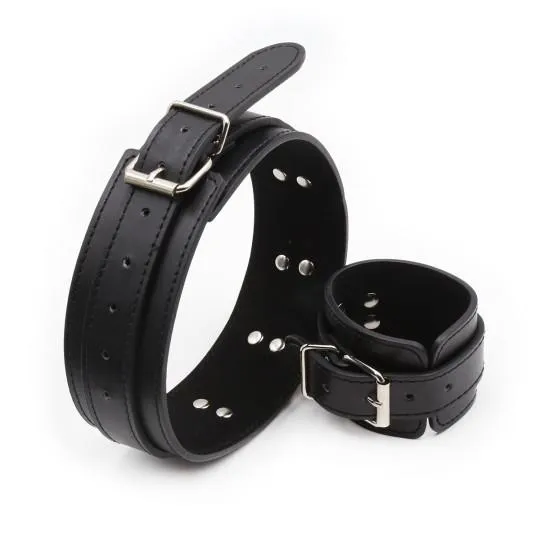 Set Bondage Soft Entrave Cuisse Noir