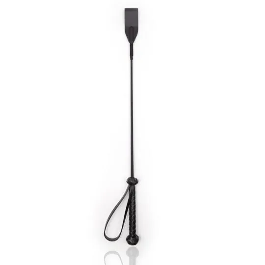 Cravache Cuir Accessoire Bondage Bout PU Noir 