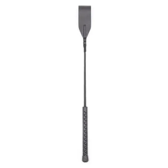 Cravache Cuir Accessoire Bondage 45cm Noir 