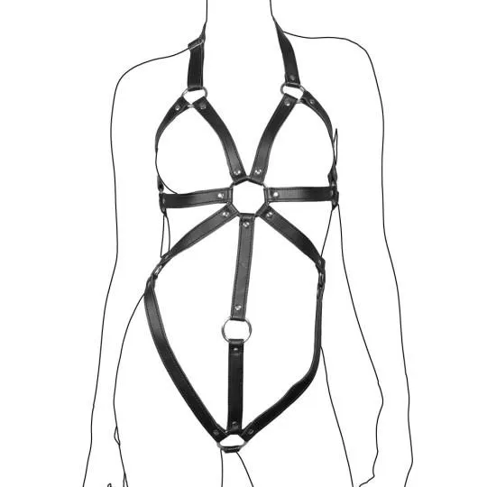 Harnais Cuir Body Femme 293