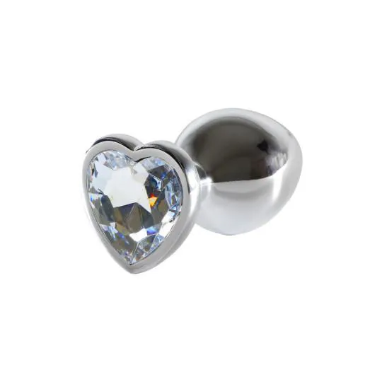 Plug Coeur Alu Argent L