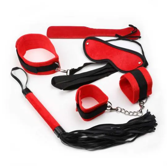Coffret Bondage Discipline 6pcs Rouge