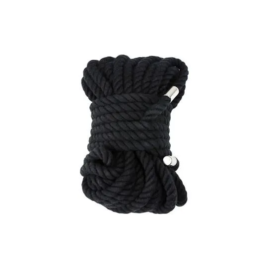 Corde Luxe Bondage Coton 10m Noir