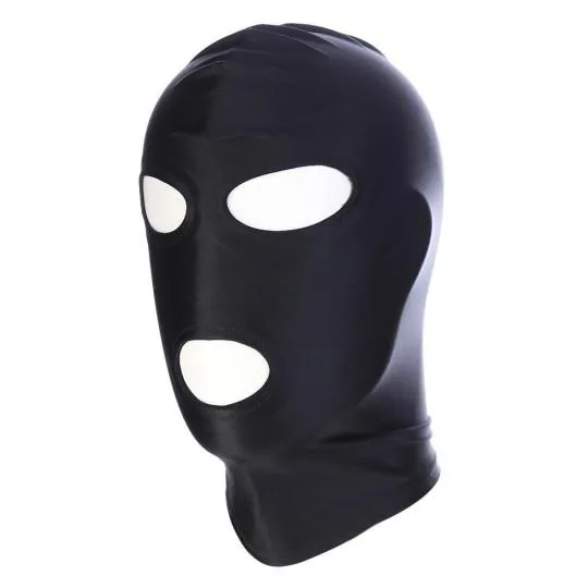Cagoule Lycra Bouches et Yeux Ouverts Noir