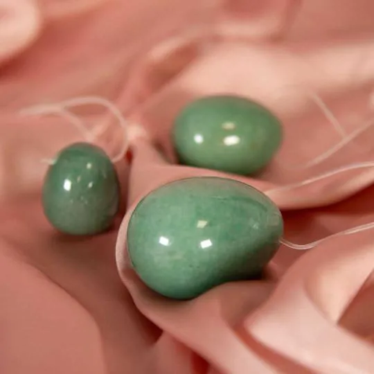 Oeuf de Yoni 3pcs Egg Aventurine Verte 