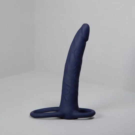 Equivoque Bleu Gode Double P&eacute;n&eacute;tration Non Vibrant