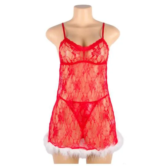 Nuisette Dentelle No&euml;l Samantha 2pcs