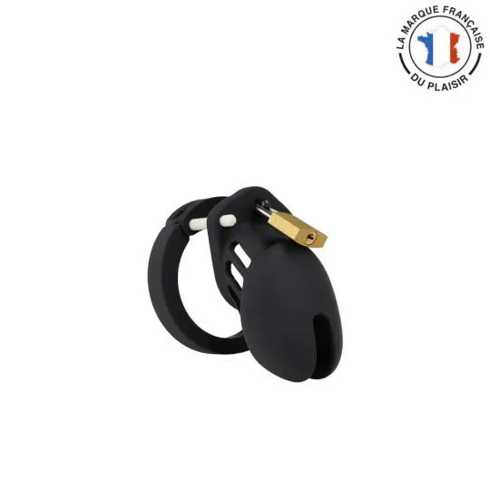 Coffret Cage de Chastet&eacute; Silicone Noir 