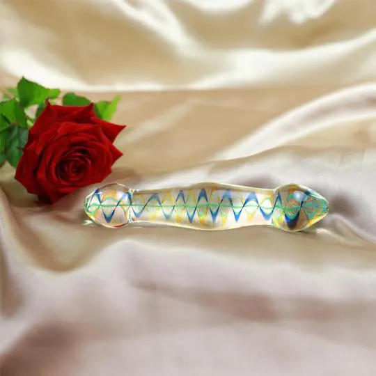 Dildo Double P&eacute;nien Pyrex 17,8cm x 3,5cm