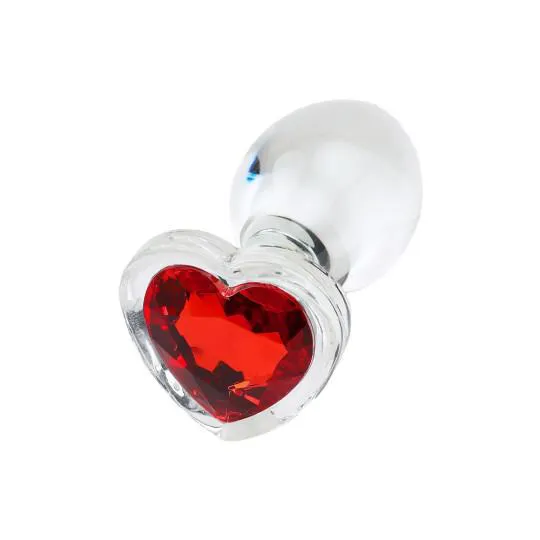 Plug Anal Bijou C&oelig;ur Pyrex L