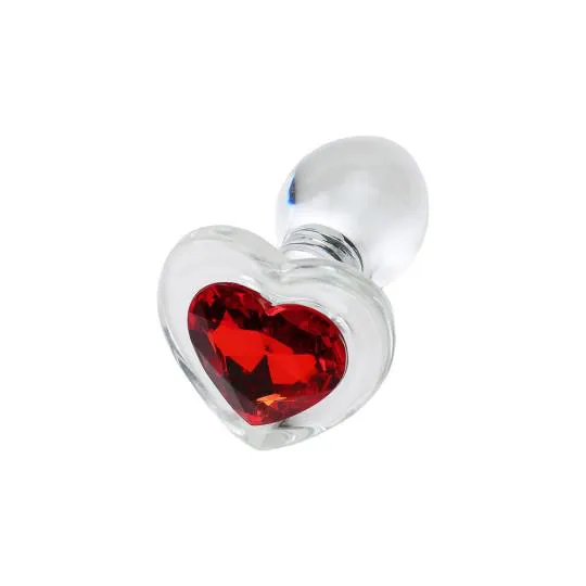 Plug Anal Bijou C&oelig;ur Pyrex S