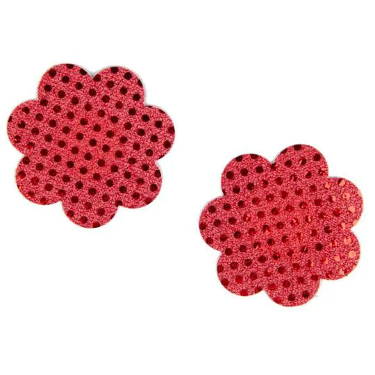 Cache T&eacute;tons Adh&eacute;sif Fleurs 2pcs