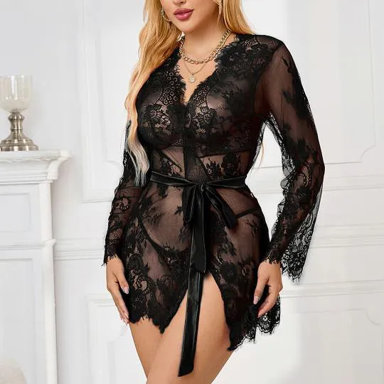 Kimono D&eacute;shabill&eacute; Dentelle Elisa