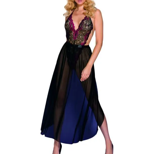 Nuisette Longue H&eacute;lo&iuml;se 2pcs