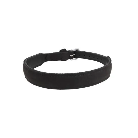 Collier R&eacute;glable Doubl&eacute; 45cm Cuir Veau Vernis 