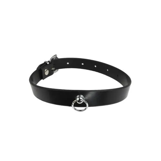 Collier R&eacute;glable Grand Anneau 55cm Biothane