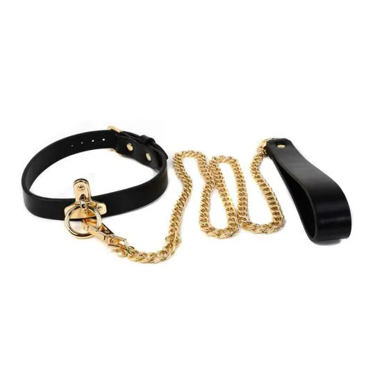 Laisse Chaine M&eacute;tal Cuir