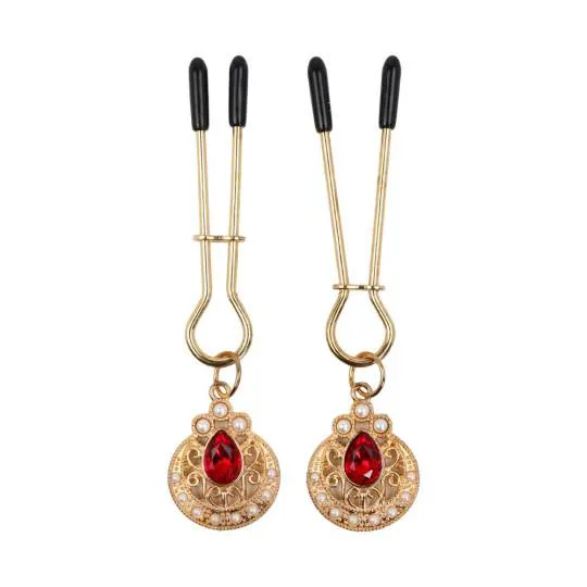 Pinces T&eacute;tons M&eacute;tal Bijoux 2pcs